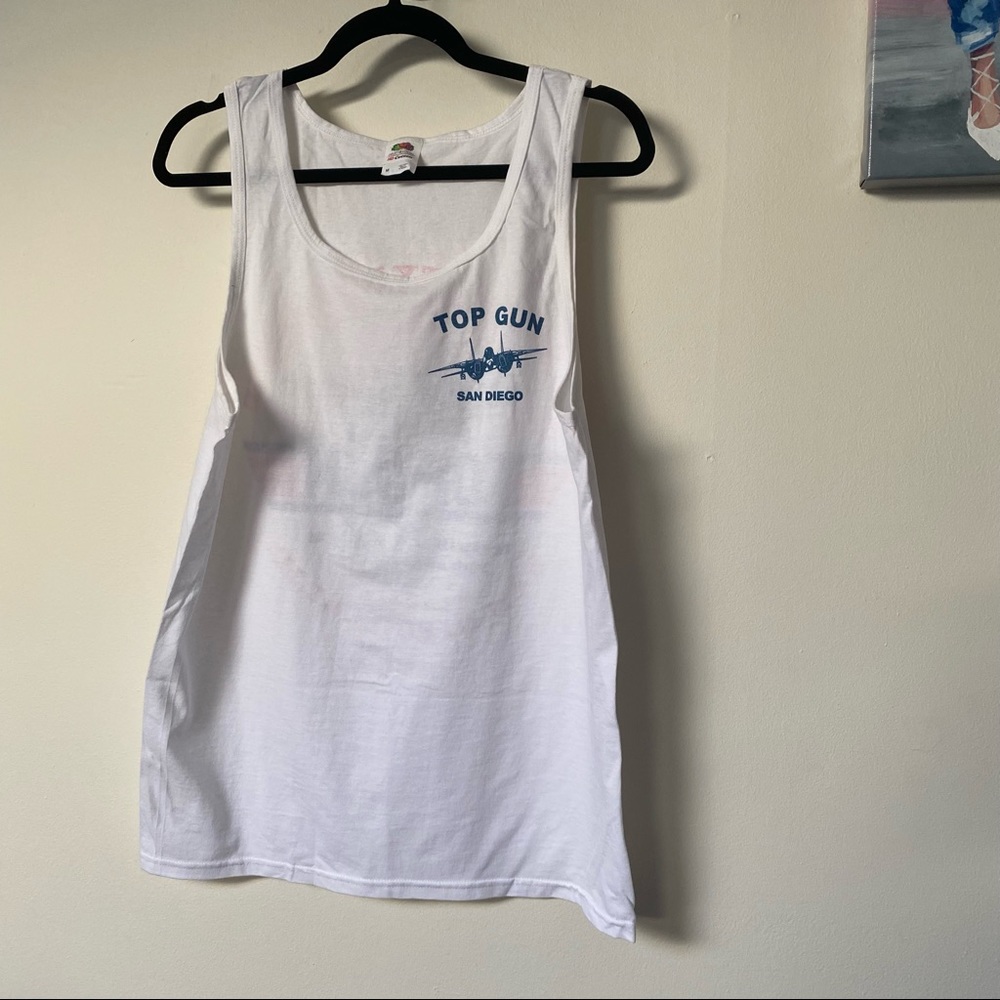 Fruit of the loom top gun movie release Anniversary tank